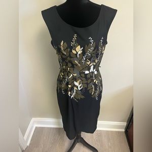 Black Floral Dress - 8